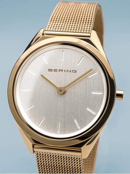 Bering Ultra Slim 17031-334 Reloj para mujer, correa de acero inoxidable