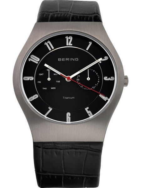 Bering Classic 11939-472 Reloj para hombre, correa de piel de becerro