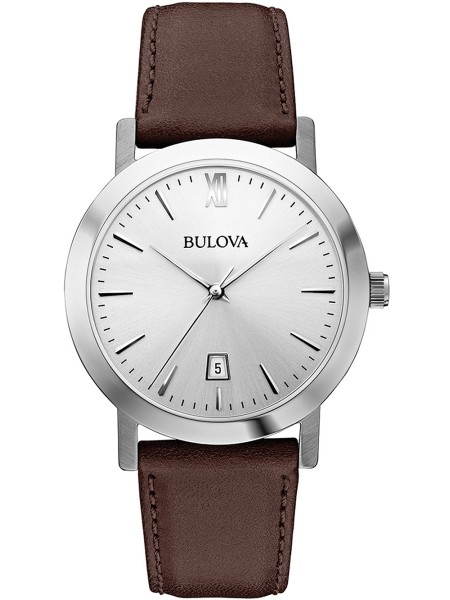 Bulova 96B217 men's watch, calf leather strap