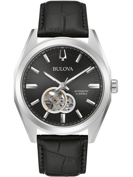 Bulova Surveyor Automatik 96A273 men's watch, cuir de veau strap