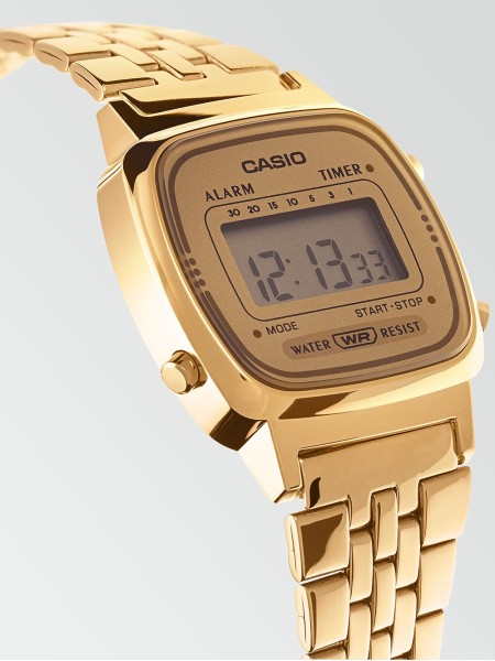 Casio Vintage LA670WETG-9AEF dámské hodinky, pásek stainless steel