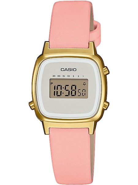 Casio Vintage LA670WEFL-4A2EF дамски часовник, calf leather каишка
