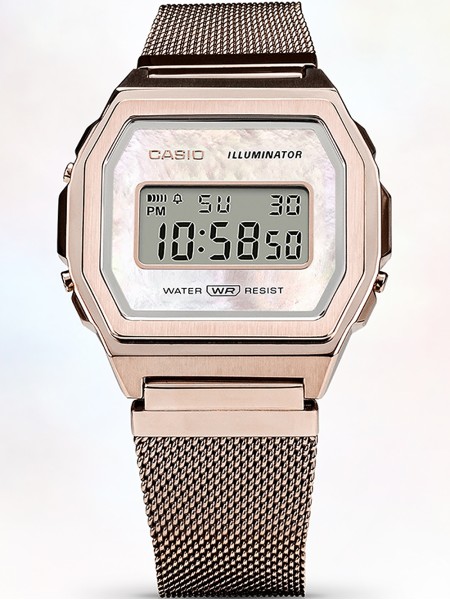 Casio Vintage Iconic A1000MCG-9EF ladies' watch, stainless steel strap