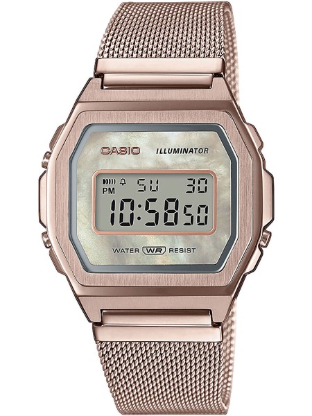 Casio Vintage Iconic A1000MCG-9EF ladies' watch, stainless steel strap