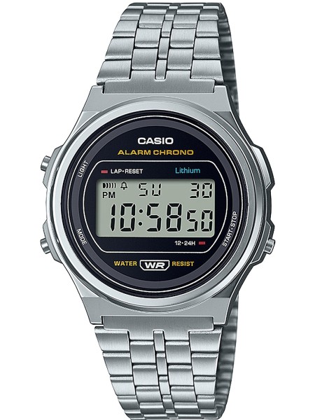 Casio Vintage A171WE-1AEF Γυναικείο ρολόι, stainless steel λουρί