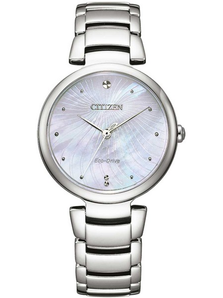 Citizen Eco-Drive Elegance EM0850-80D ladies' watch, stainless steel strap