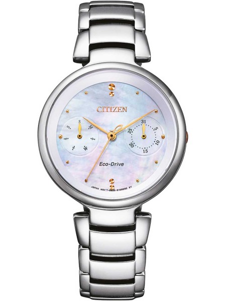 Citizen Eco-Drive Elegance FD1106-81D ladies' watch, stainless steel strap