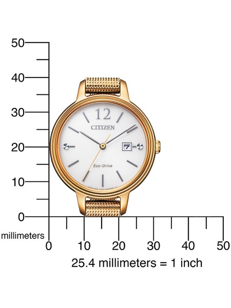 Citizen Eco-Drive Elegance EW2447-89A γυναικείο ρολόι, με λουράκι stainless steel