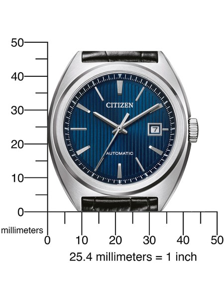 Citizen Automatik NJ0100-46L montre pour homme, cuir de veau sangle