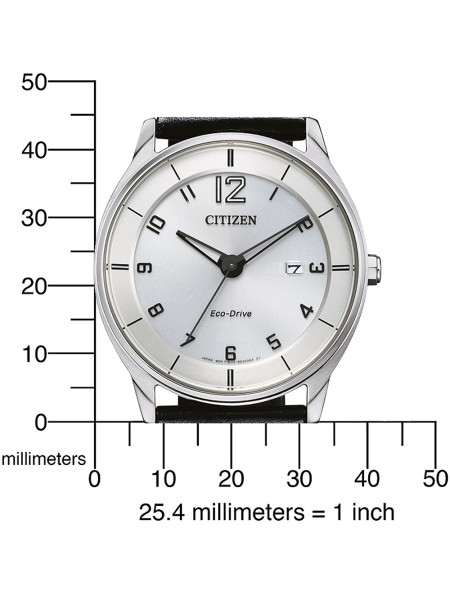 Citizen Eco-Drive Klassik BM7400-21A montre pour homme, cuir de veau sangle