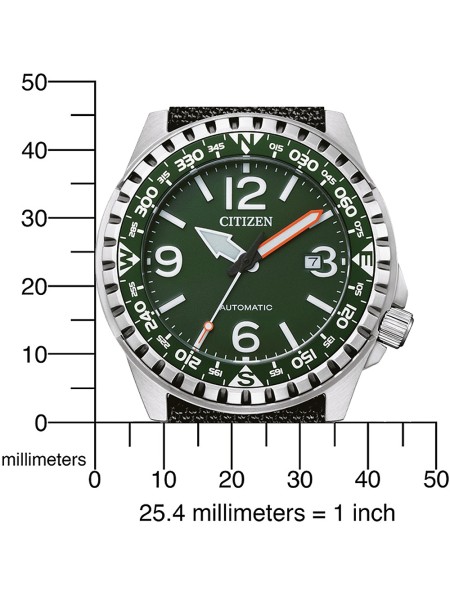 Citizen Automatik NJ2198-16X men's watch, textile strap