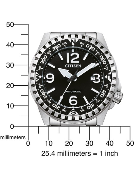 Citizen Automatik NJ2190-85E men's watch, acier inoxydable strap