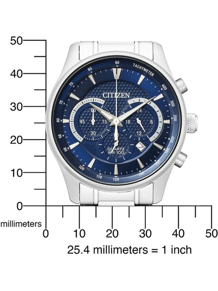 Citizen Quarz Chronograph AN8190-51L men's watch, acier inoxydable strap