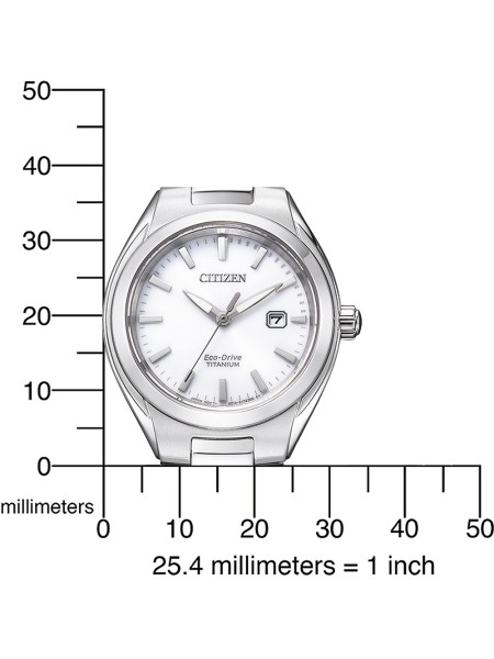 Citizen Eco-Drive Titanium EW2610-80A Reloj para mujer, correa de titanio