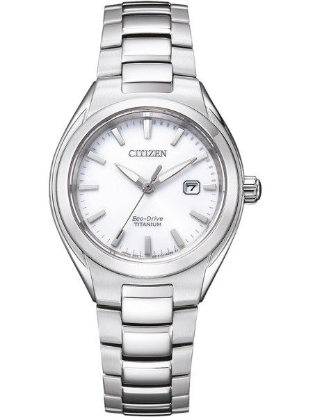 Citizen Eco-Drive Titanium EW2610-80A Relógio para mulher, pulseira de titanio