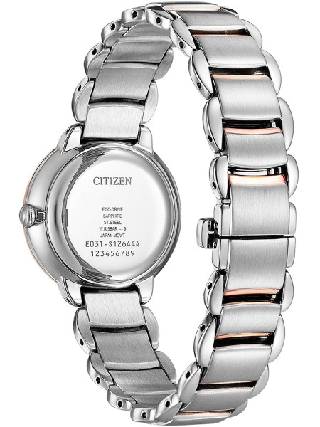 Citizen Eco-Drive Elegance EM0924-85Y Relógio para mulher, pulseira de acero inoxidable