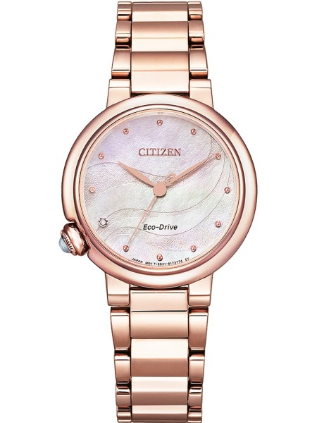 Citizen Eco-Drive Elegance EM0912-84Y montre de dame, acier inoxydable sangle