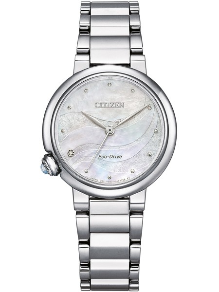 Citizen Eco-Drive Elegance EM0910-80D ladies' watch, stainless steel strap