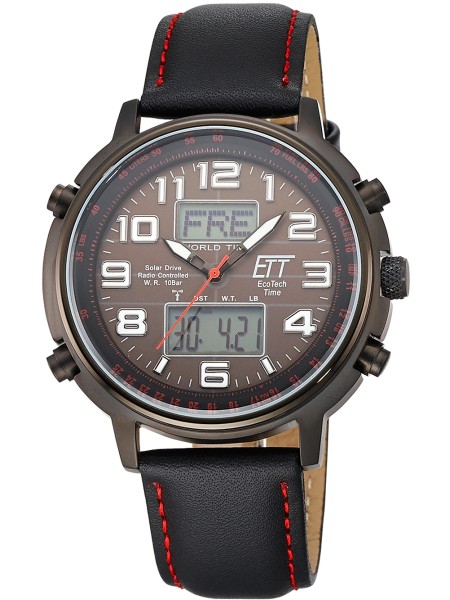 ETT Eco Tech Time Hunter II EGS-11452-22L montre pour homme, cuir de veau sangle