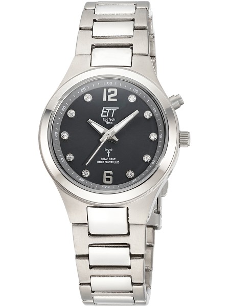 ETT Eco Tech Time Everest ELT-11466-24M γυναικείο ρολόι, με λουράκι titanium