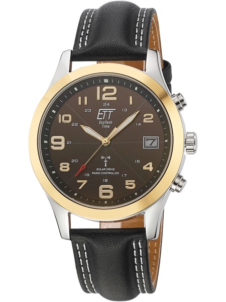 ETT Eco Tech Time Gobi EGS-11487-22L men's watch, cuir de veau strap