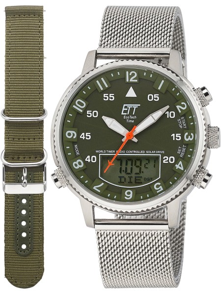 ETT Eco Tech Time Adventure EGS-11474-82MN men's watch, stainless steel strap