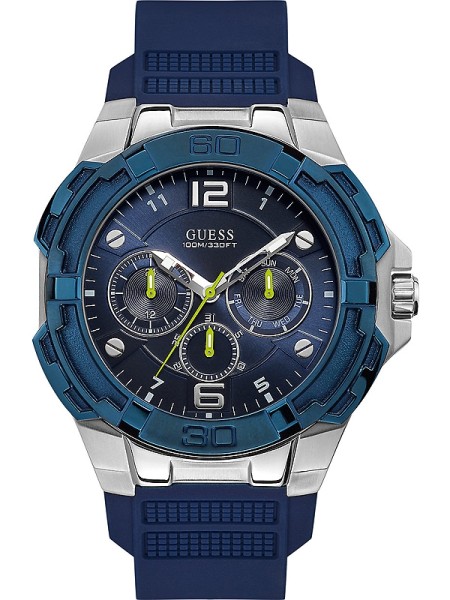 Guess Genesis W1254G1 montre pour homme, silicone sangle