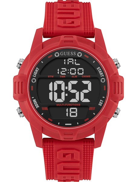 Guess W1299G3 men's watch, silicone strap