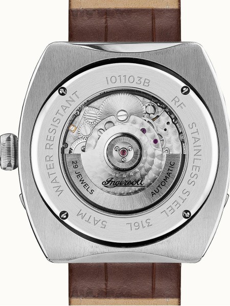 Ingersoll The Michigan Automatik I01103B montre pour homme, cuir de veau sangle