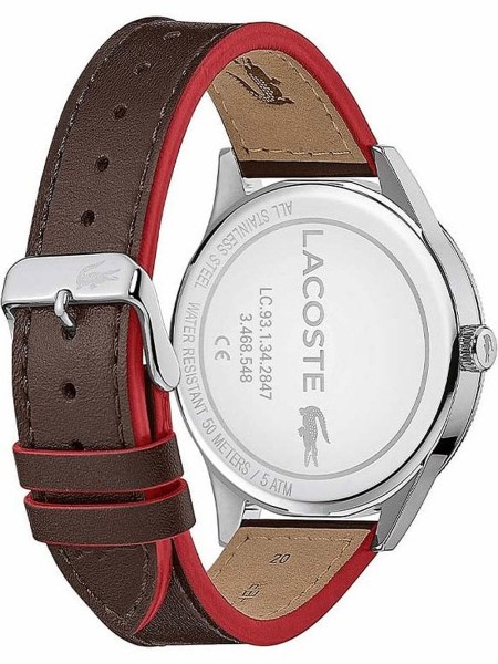 Lacoste 2011020 montre pour homme, cuir de veau sangle