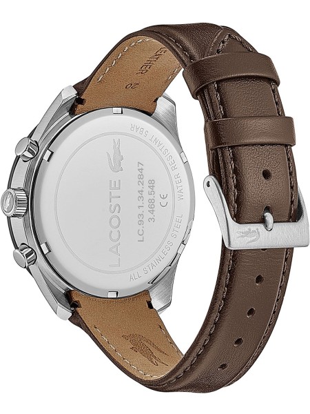 Lacoste Boston Chronograph 2011093 men's watch, cuir de veau strap