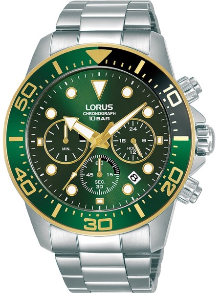 Lorus Chrono RT340JX9 men's watch, acier inoxydable strap