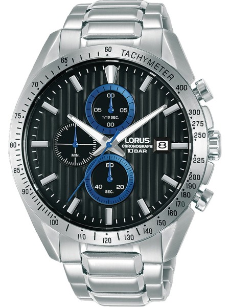Lorus Chrono RM305HX9 men's watch, stainless steel strap