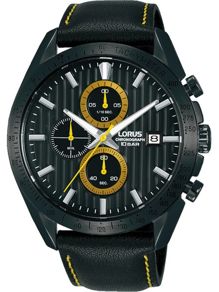 Lorus Chrono RM309HX9 men's watch, calf leather strap