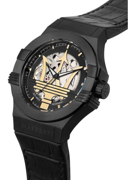 Maserati Potenza Automatik R8821108036 men's watch, cuir de veau strap