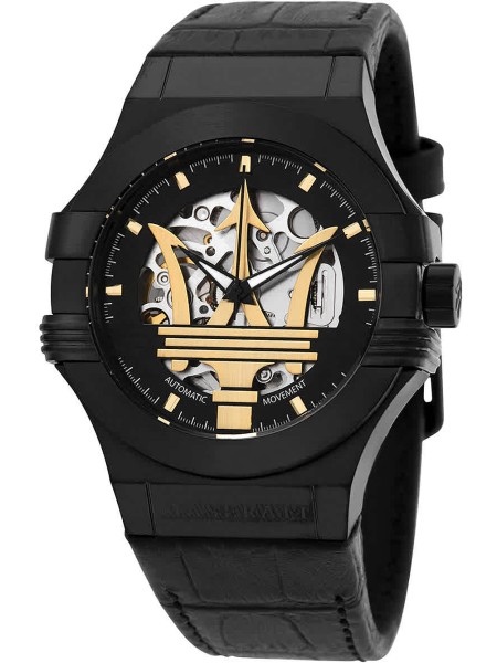 Maserati Potenza Automatik R8821108036 men's watch, cuir de veau strap