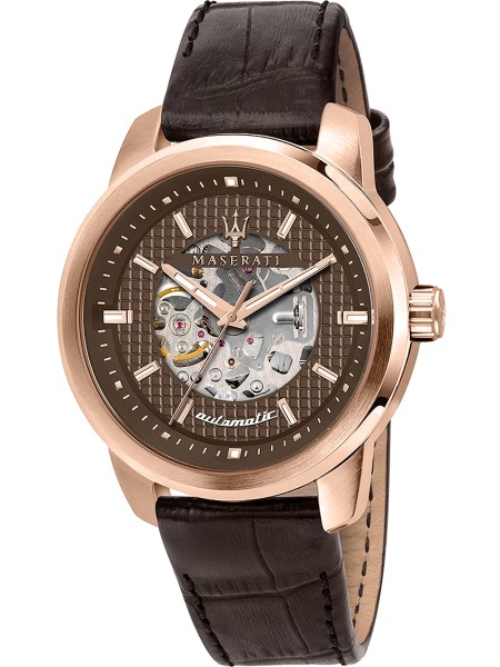 Maserati Successo Automatik R8821121001 men's watch, cuir de veau strap