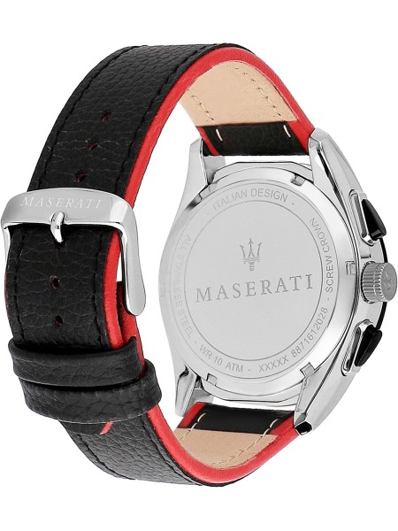 Maserati Traguardo Chrono R8871612028 Reloj para hombre, correa de piel de becerro