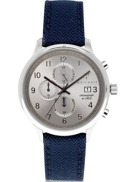Maserati Gentleman Chrono R8871636004 montre pour homme, cuir de veau sangle