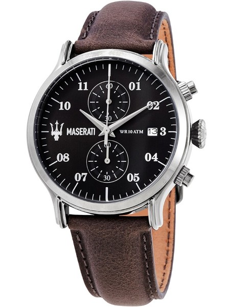 Maserati Epoca Chrono R8871618002 men's watch, cuir de veau strap