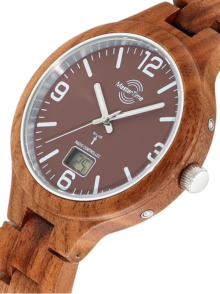Master Time Specialist Wood MTGW-10749-81W herrklocka, trä armband