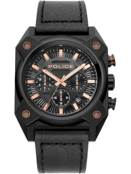 Police Vestfold Chronograph PL15729JSB.02A men's watch, calf leather strap