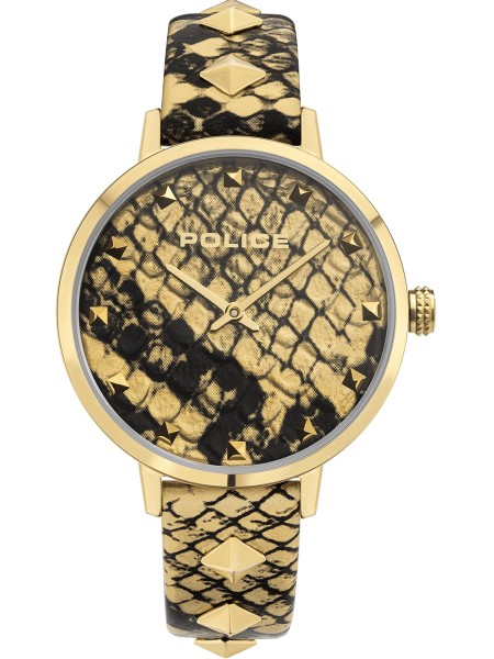 Police Socotra PEWLA2109702 Relógio para mulher, pulseira de piel de becerro