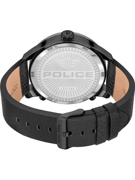 Police Bushmaster PEWJB2110640 Reloj para hombre, correa de piel de becerro