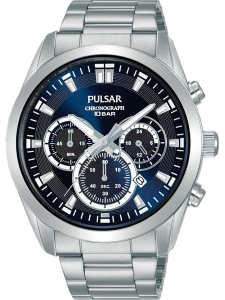 Pulsar Sport Chronograph PT3A89X1 men's watch, acier inoxydable strap