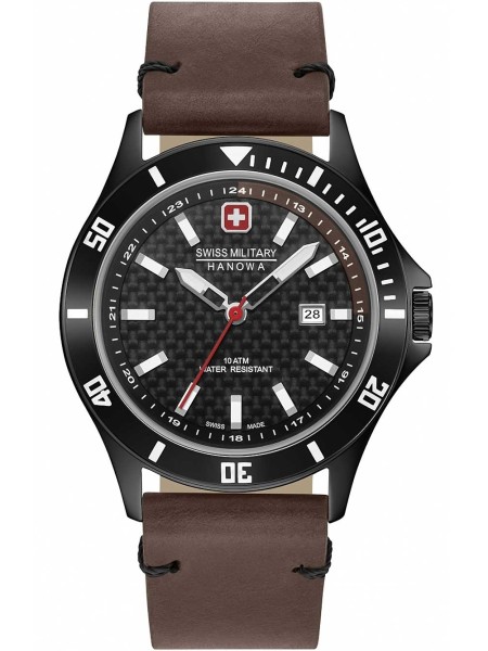 Swiss Military Hanowa Flagship Racer 06-4161.2.30.007.05 montre pour homme, cuir de veau sangle