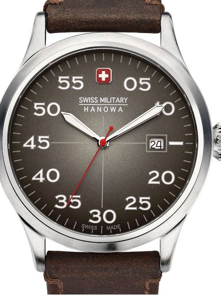 Swiss Military Hanowa 06-4280.7.04.009 montre pour homme, cuir de veau sangle