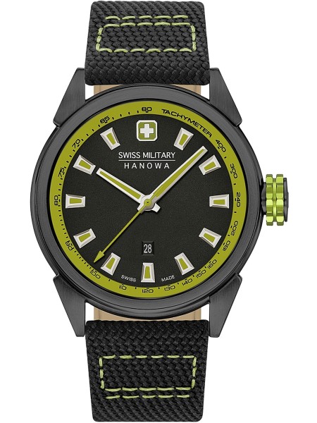 Swiss Military Hanowa 06-4321.13.007.06 men's watch, calf leather / textile strap