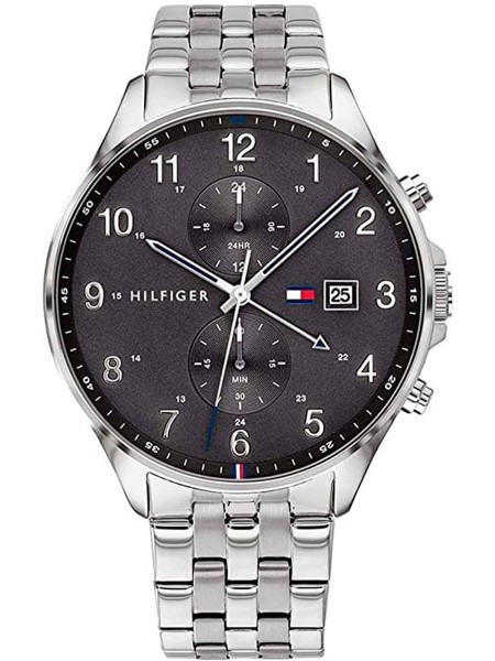 Tommy Hilfiger West Dual Time 1791707 men's watch, stainless steel strap