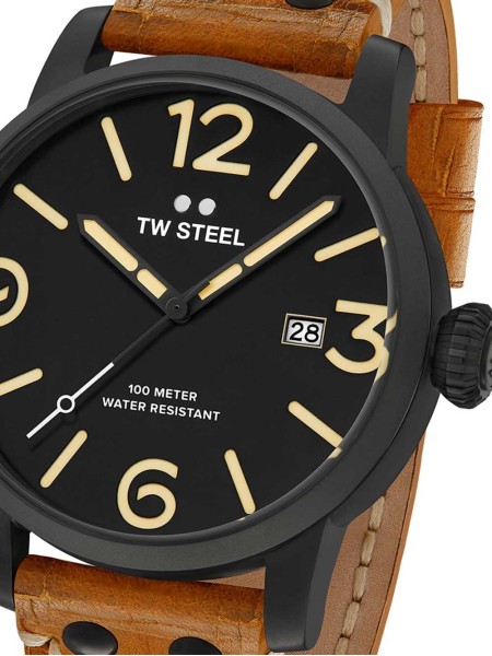 TW-Steel Maverick MS31 men's watch, calf leather strap